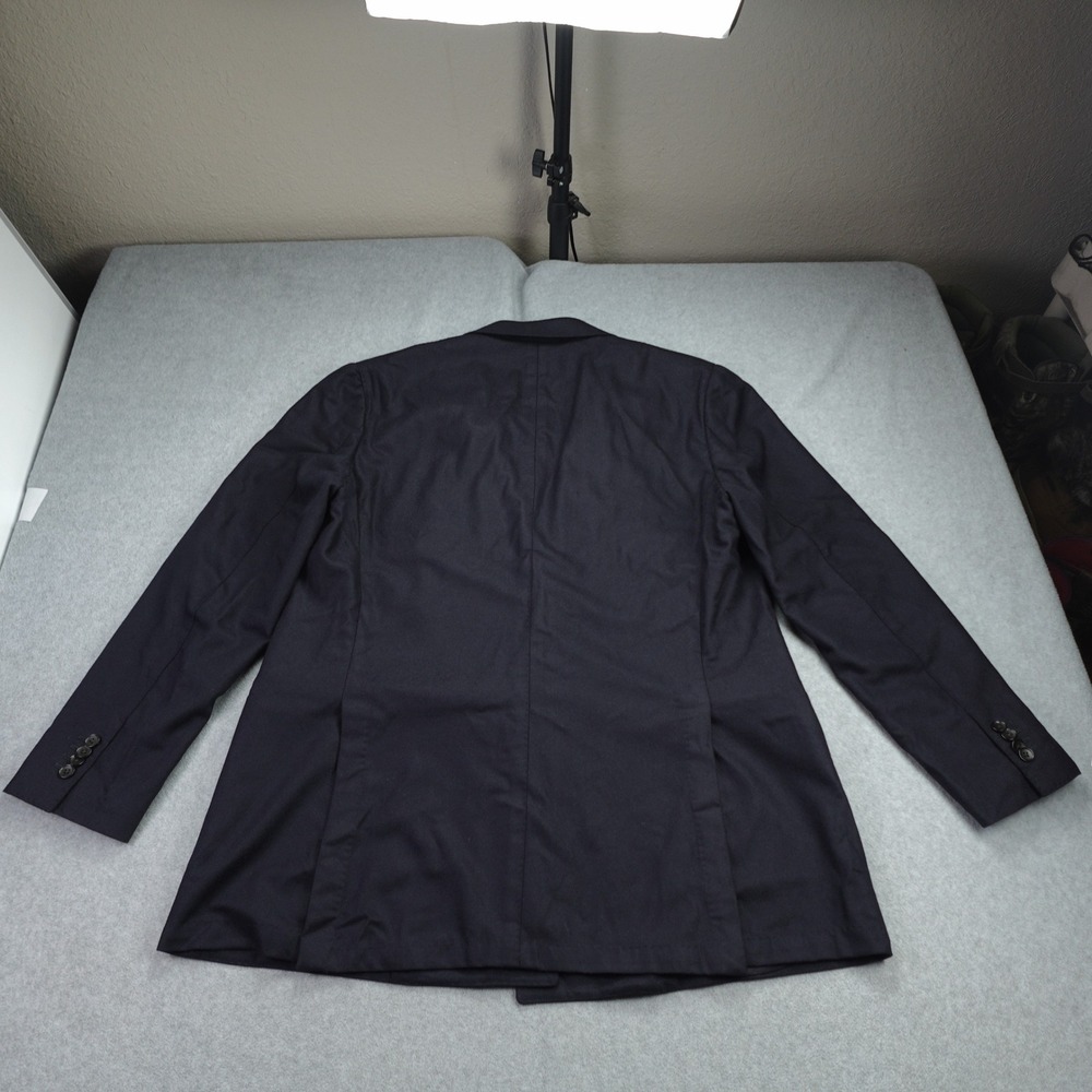 SuitSupply Suit Jacket 46R Pants 38R Navy Havana Double Breasted HL Braddon Wool - Picture 3 of 16